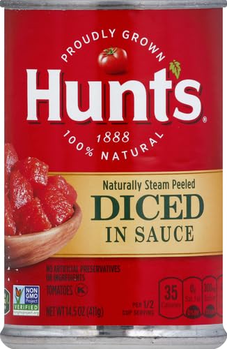 Hunt's Diced Tomatoes in Sauce, 14.5 Oz (Pack of 6) - Fresh Hearth