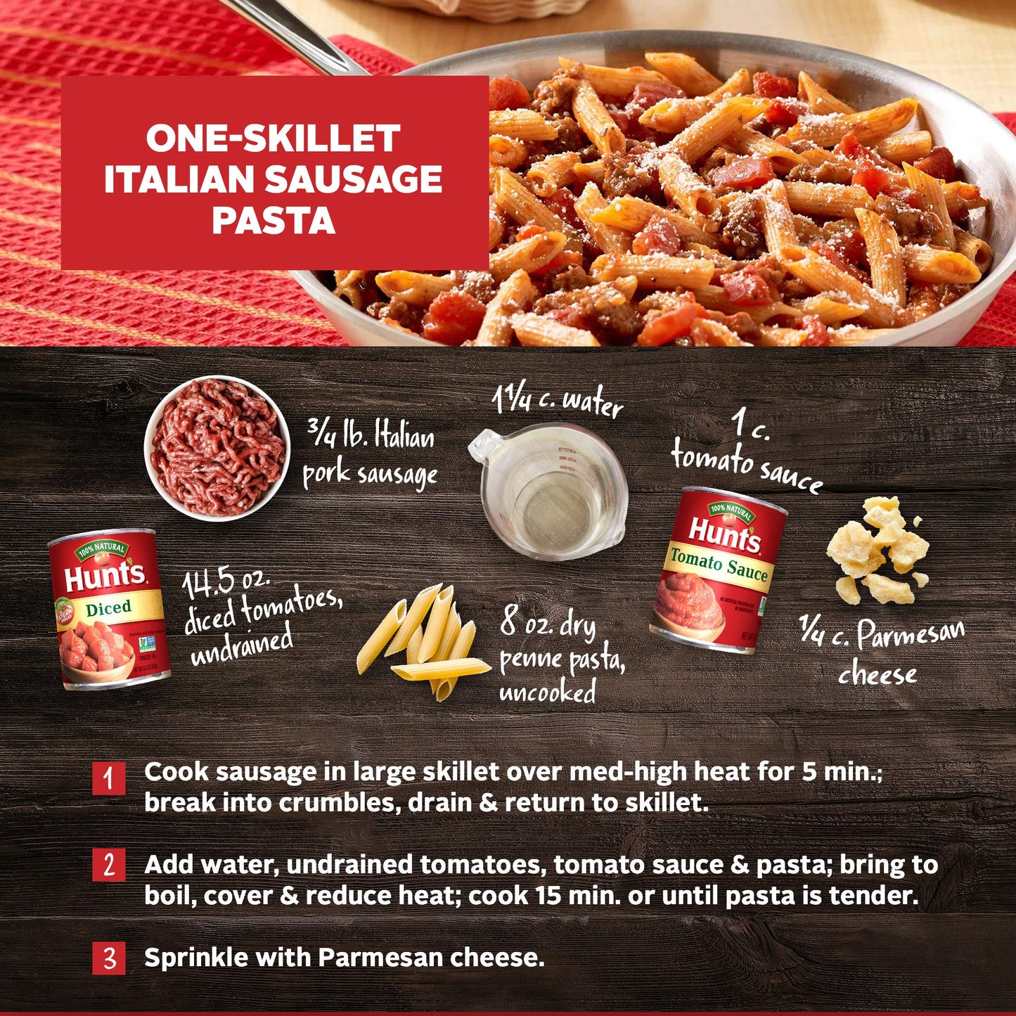 Hunt's Diced Tomatoes in Sauce, 14.5 Oz (Pack of 6) - Fresh Hearth
