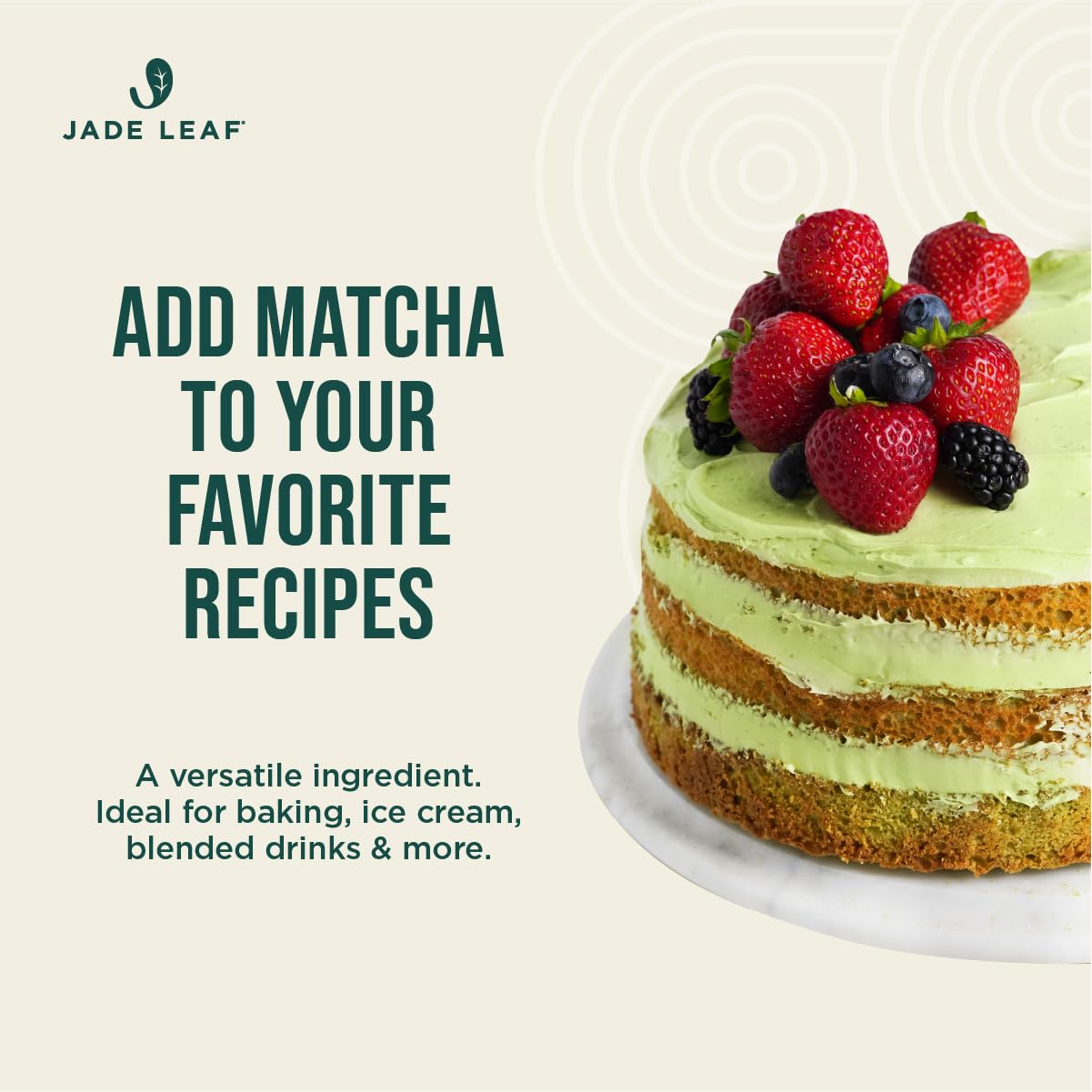 Jade Leaf Matcha Organic Culinary Grade Matcha Powder - Premium Second Harvest - Authentic Japanese Origin (3.53 Ounce Resealable Pouch) - Fresh Hearth