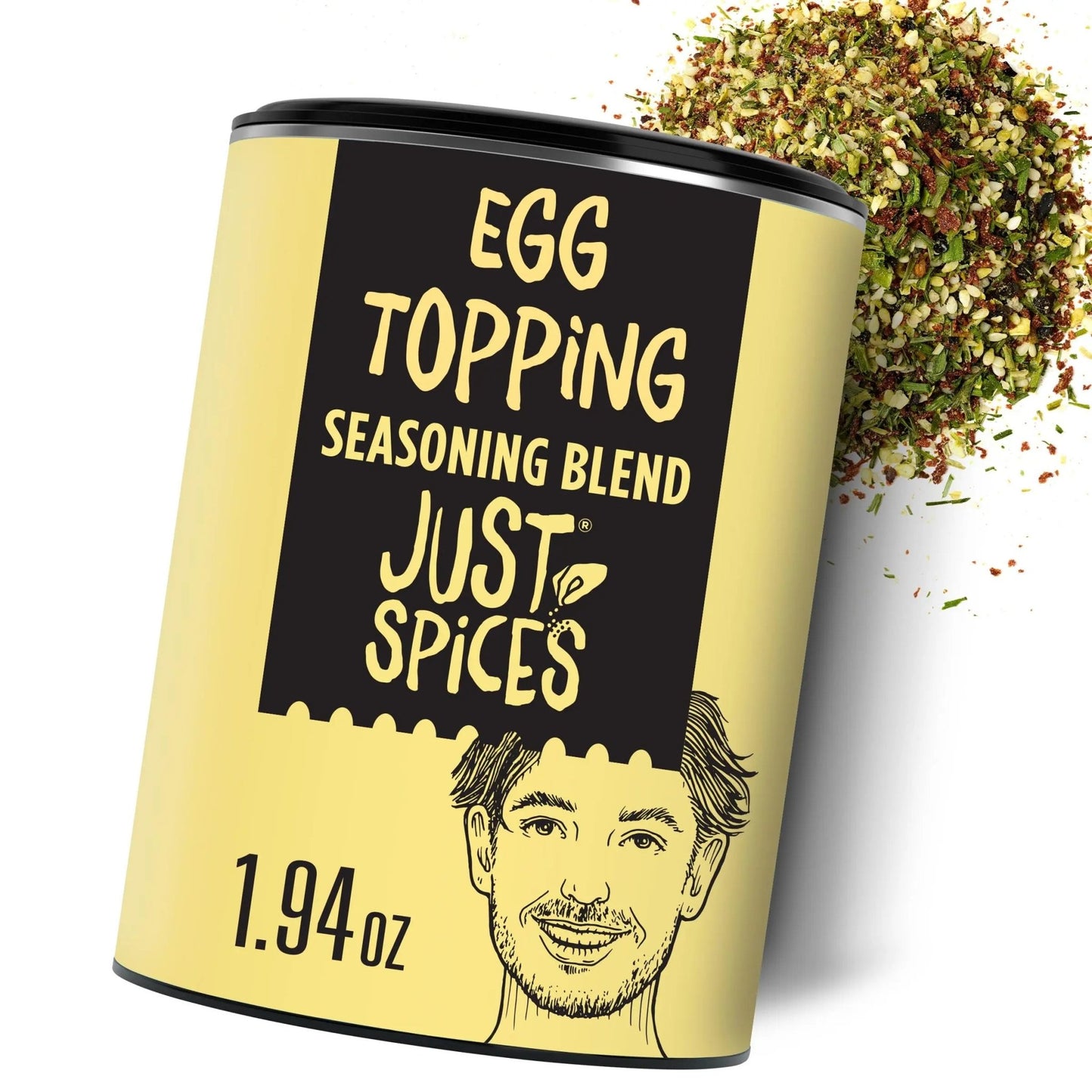 Just Spices Egg Topping, 1.94 OZ I Breakfast and egg seasoning with white sesame, chilli, grated tomato, sea salt and more - Fresh Hearth