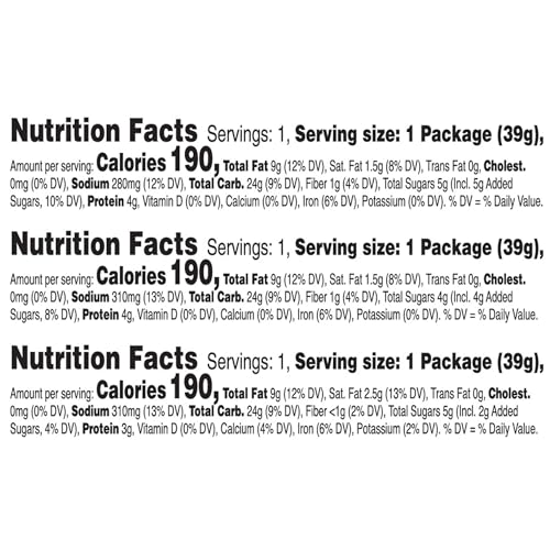 Keebler Sandwich Crackers, Lunch Snacks, Variety Pack (45 Packs) - Fresh Hearth