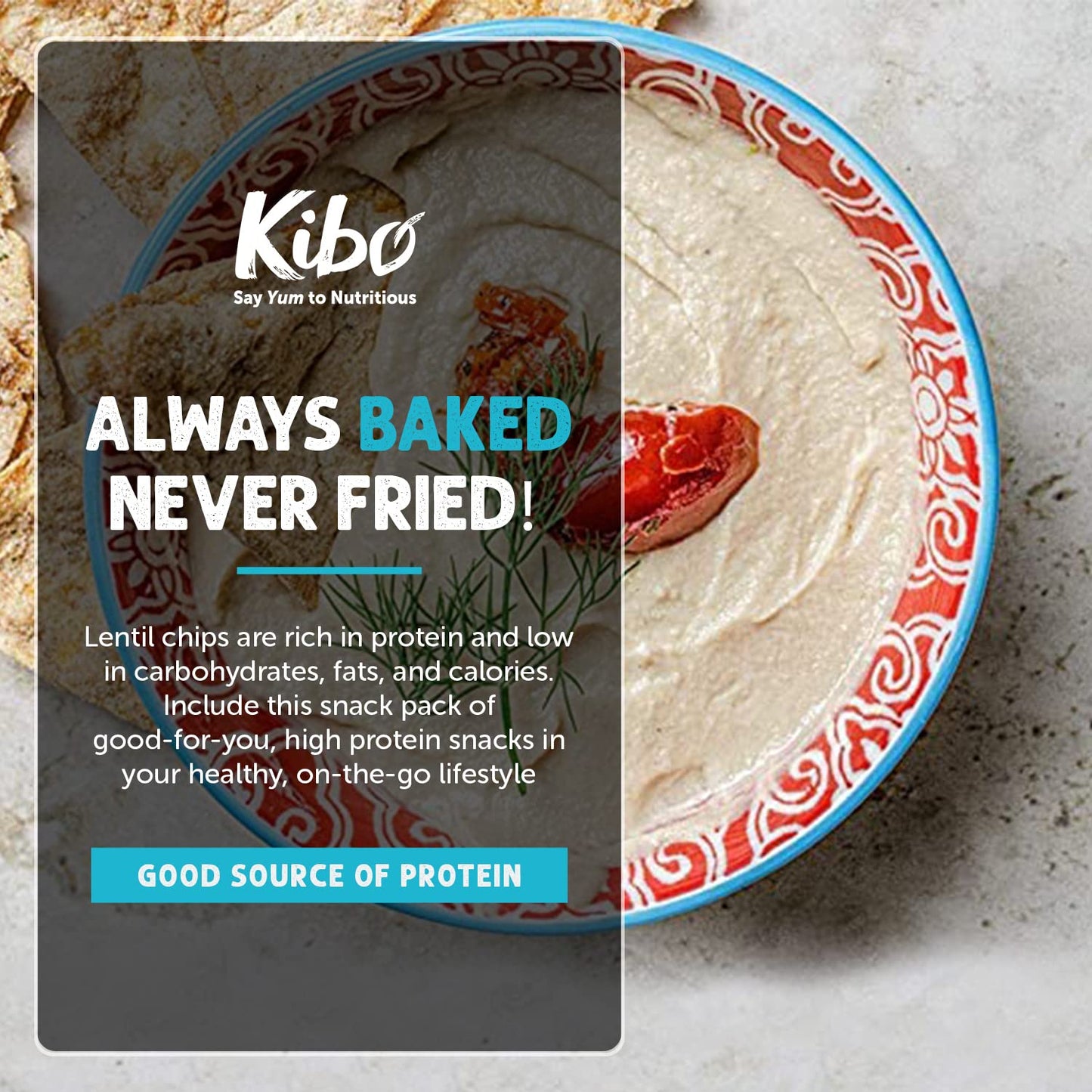 Kibo Chickpea Chips 3 Flavor Variety Pack - High Protein - Fiber, Plant - Based, Gluten - Free, Non - GMO, Vegan, Made with Real Veggies - 1 oz, 12 Pack - Fresh Hearth