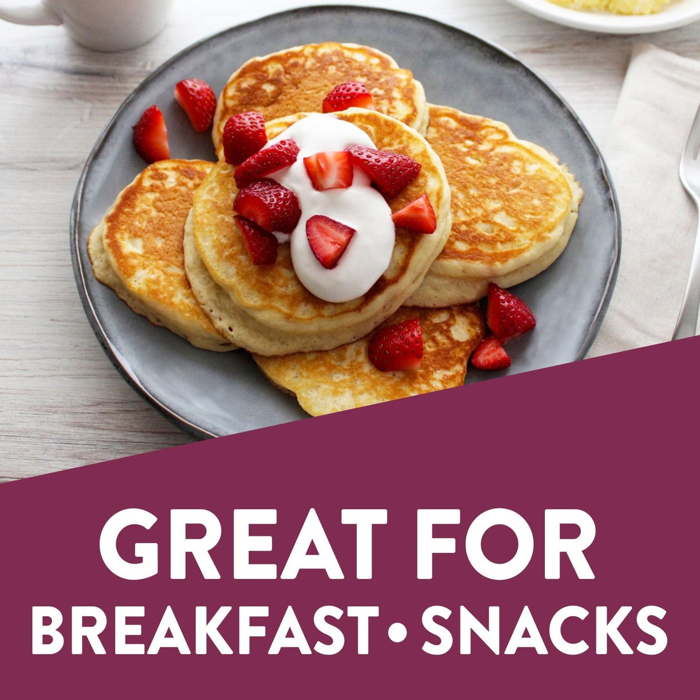 Krusteaz Sweet Cream Pancake and Waffle Mix, Light & Fluffy, 26 oz Boxes (Pack of 8) - Fresh Hearth
