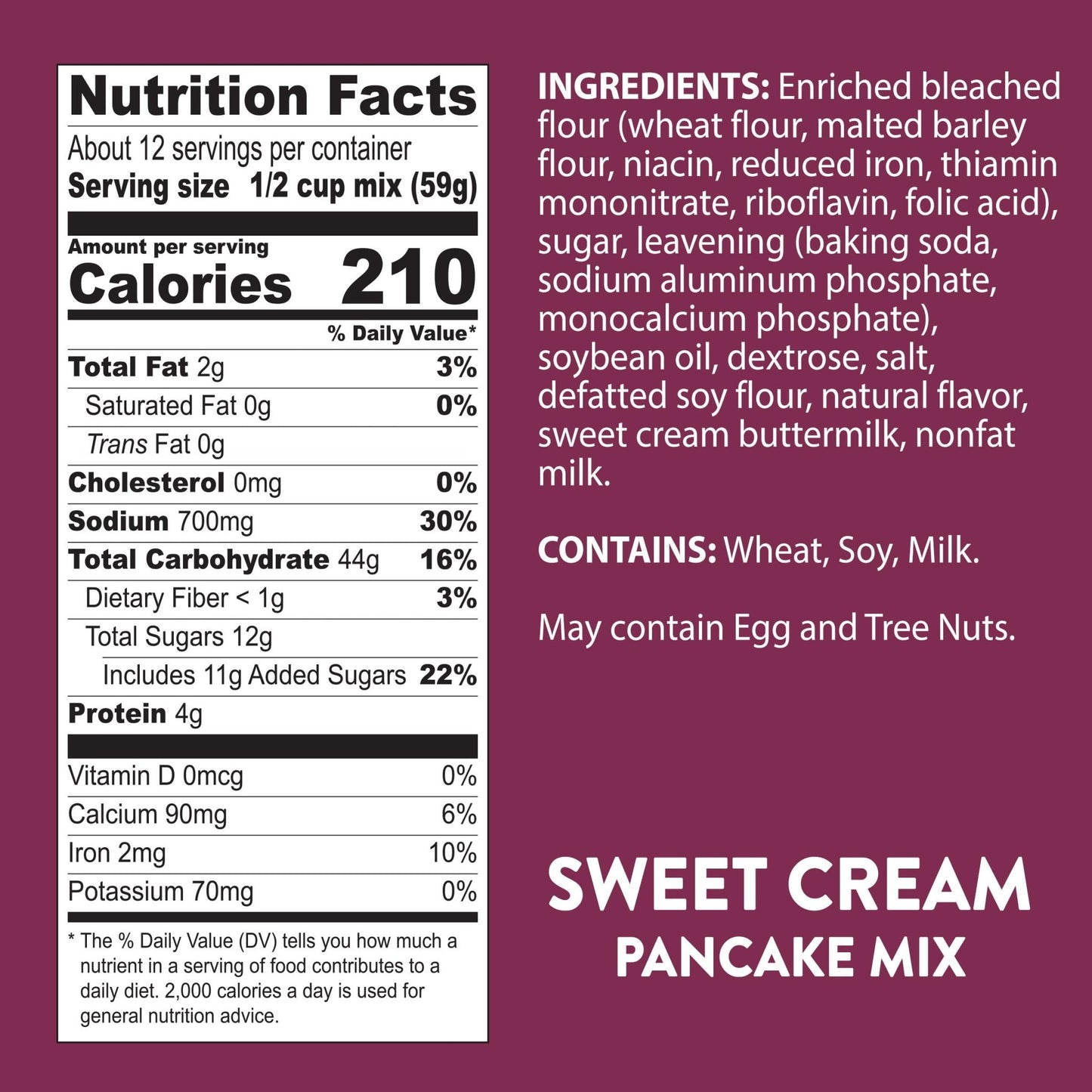 Krusteaz Sweet Cream Pancake and Waffle Mix, Light & Fluffy, 26 oz Boxes (Pack of 8) - Fresh Hearth