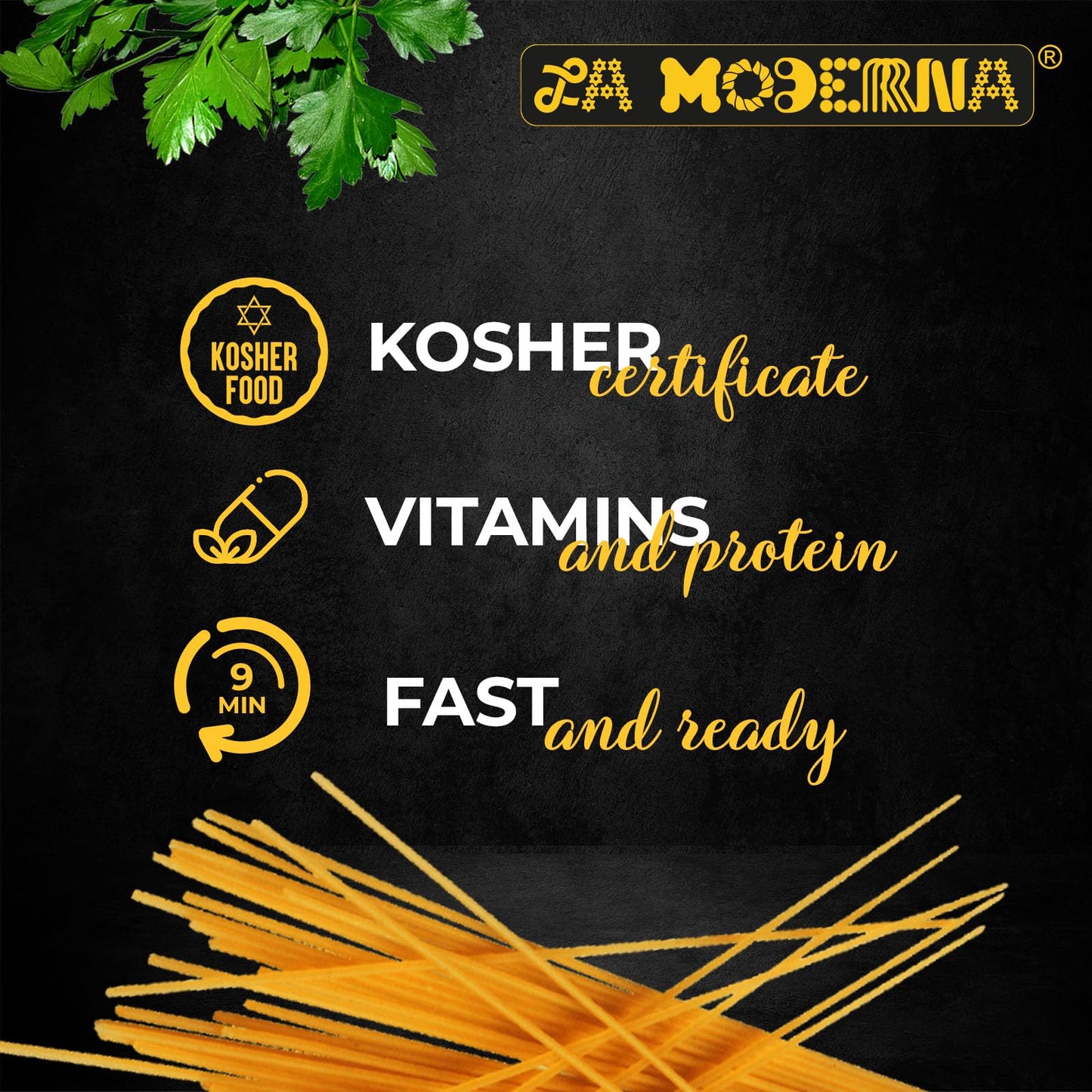 LA MODERNA, Spaghetti, Pasta, Hecha con Sémola de Trigo Durum, Enriquecida con Vitaminas y Hierro, 7 oz, Pack de 20 - Fresh Hearth