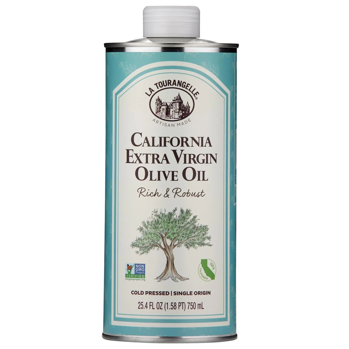 La Tourangelle California Extra Virgin Olive Oil, Cold - Pressed High Antioxidant Olives Single Origin from California, 25.4 Fl Oz - Fresh Hearth