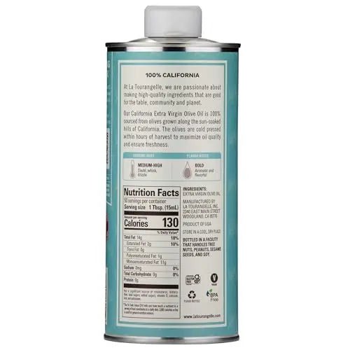 La Tourangelle California Extra Virgin Olive Oil, Cold - Pressed High Antioxidant Olives Single Origin from California, 25.4 Fl Oz - Fresh Hearth