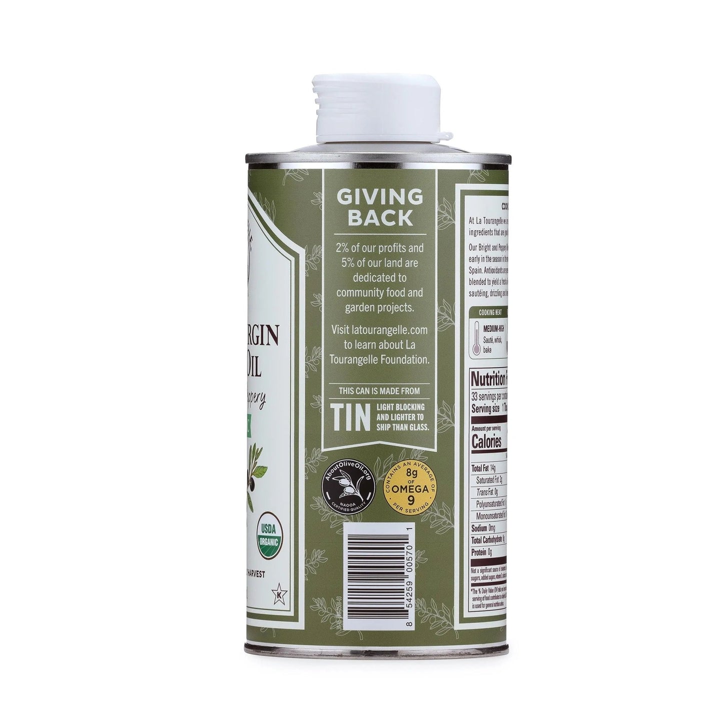 La Tourangelle, Organic Extra Virgin Olive Oil, Cold - Pressed High Antioxidant Picual Olives From Spain, 16.9 fl oz - Fresh Hearth