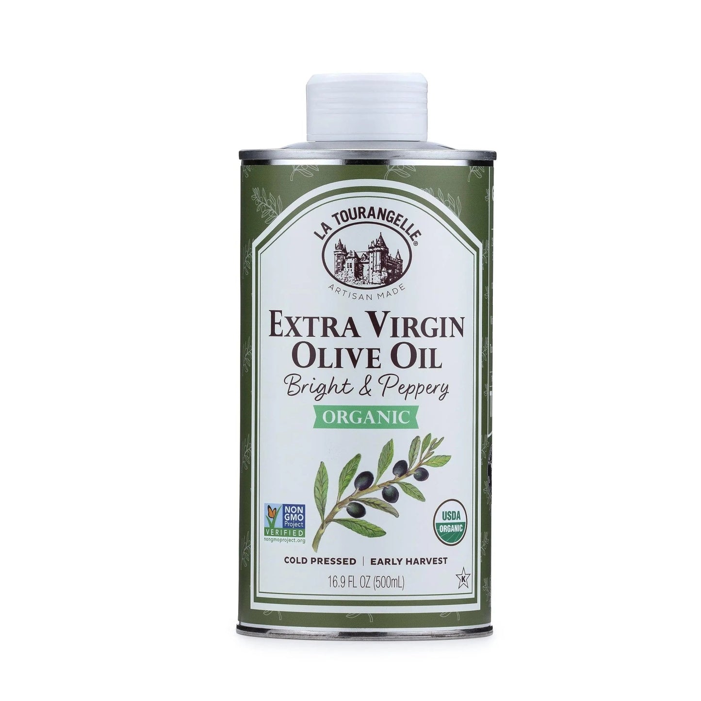 La Tourangelle, Organic Extra Virgin Olive Oil, Cold - Pressed High Antioxidant Picual Olives From Spain, 16.9 fl oz - Fresh Hearth