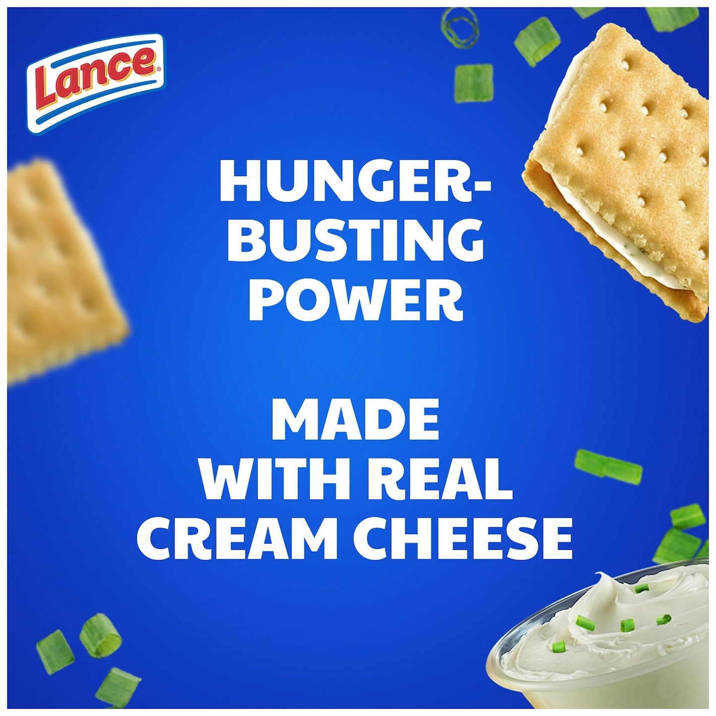 Lance Sandwich Crackers, Captain's Wafers Cream Cheese and Chives, 10 Packs, 6 Sandwiches Each - Fresh Hearth