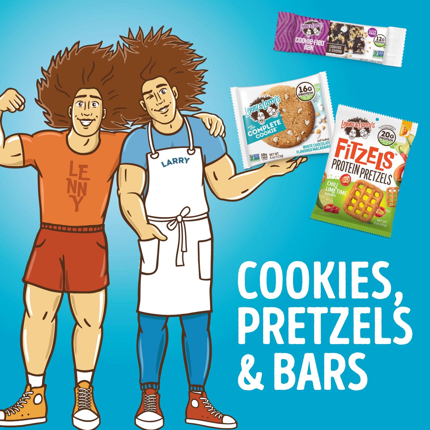 Lenny & Larry's Cookie - fied Protein Bar – Peanut Butter Chocolate Chip Vegan Protein Bars 9x45g – Healthy Snacks with 12g Plant Protein & 5g Fiber – Gluten free Power Bar, Keto Friendly, Non - GMO & Vegan - Fresh Hearth