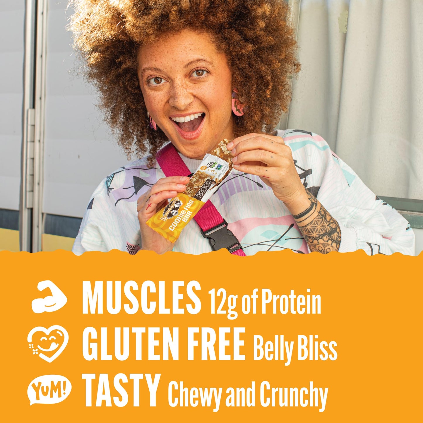 Lenny & Larry's Cookie - fied Protein Bar – Peanut Butter Chocolate Chip Vegan Protein Bars 9x45g – Healthy Snacks with 12g Plant Protein & 5g Fiber – Gluten free Power Bar, Keto Friendly, Non - GMO & Vegan - Fresh Hearth