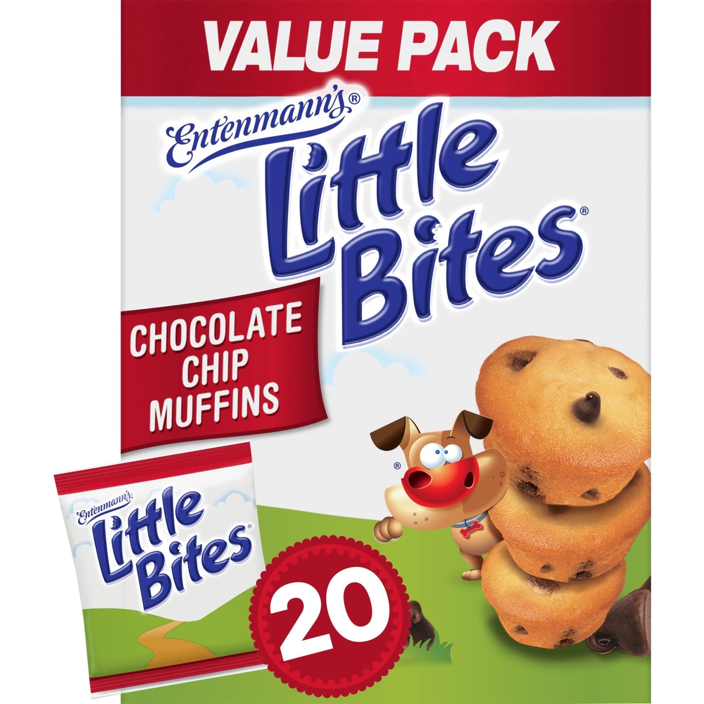 Little Bites Chocolate Chip Muffins, 20 individual packs, (4 ct each), Mini Muffins, 33 oz Multipack - Fresh Hearth