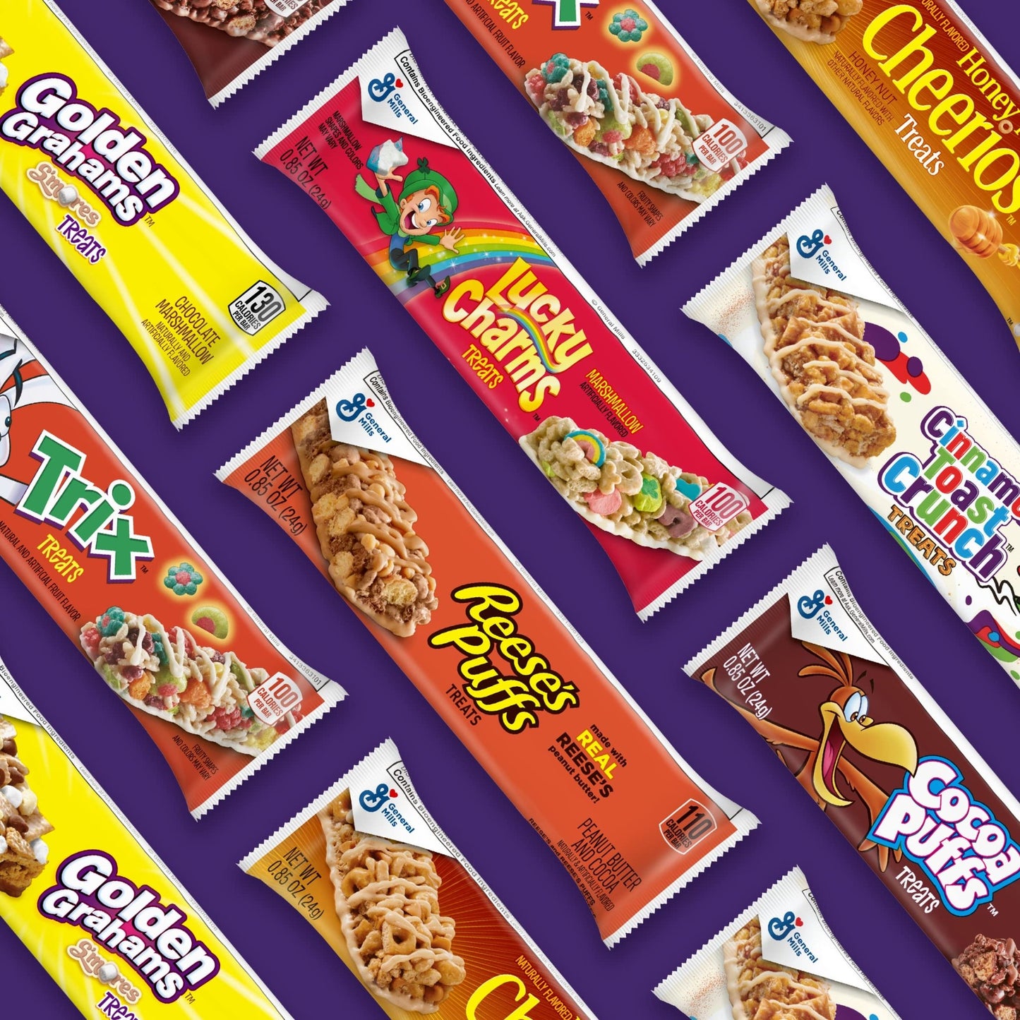 Lucky Charms Breakfast Cereal Treat Bars, Snack Bars, Value Pack, 16 ct - Fresh Hearth