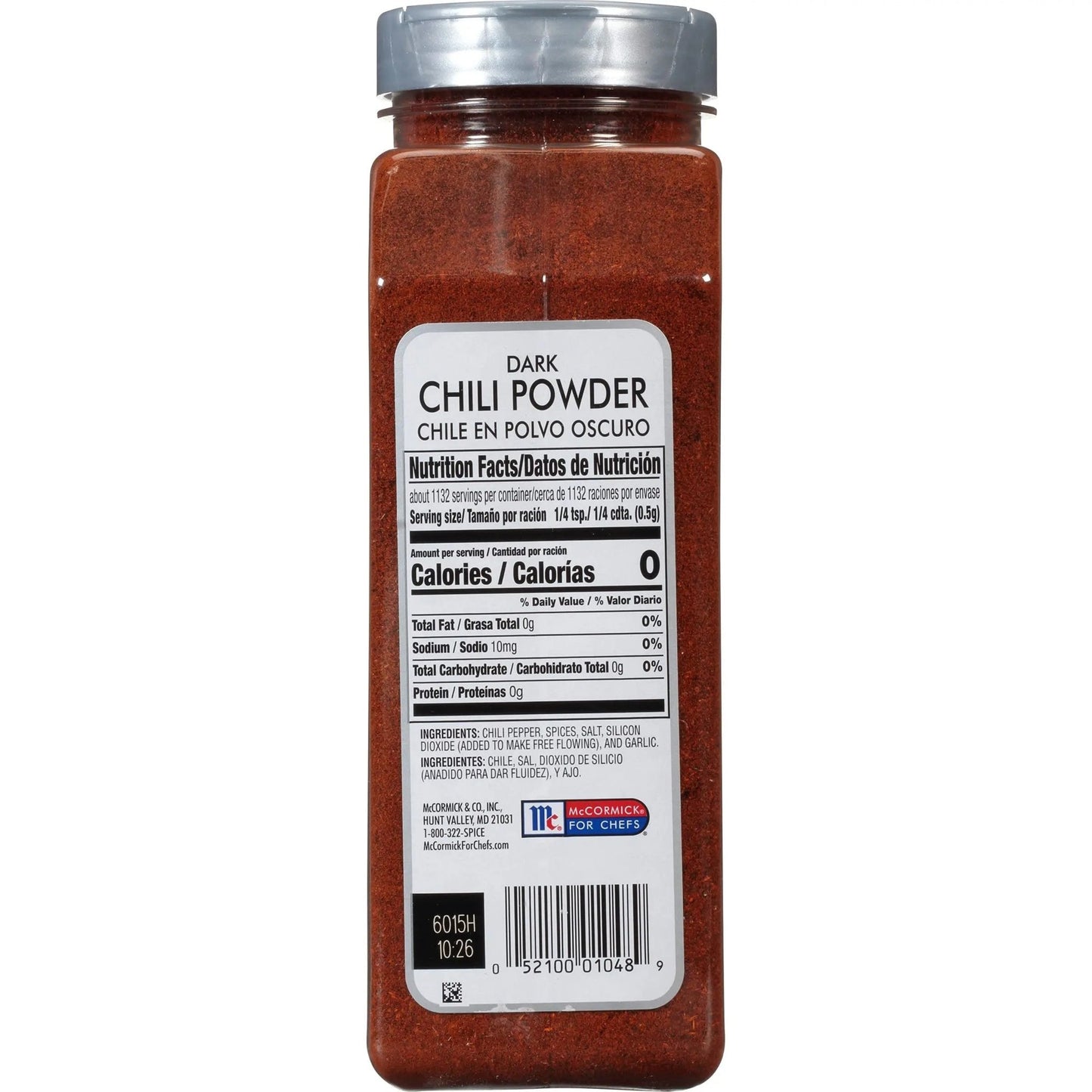 McCormick Culinary Dark Chili Powder, 20 oz - One 20 Ounce Container or Dark Chili Powder, Enhances Nachos, Tacos, Enchiladas and Dark Chocolate - Fresh Hearth
