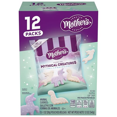 Mother's Sparkling Mythical Creatures Cookies, 1 oz Individual Bags, 12 Count - Fresh Hearth