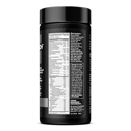MuscleTech Platinum Multivitamins for Men & Women - Multi - Vitamin Supplement for Immune Support - 18 Vitamins & Minerals, Vitamin A C D E B6 B12 - Daily Workout Supplements for Men - 90 Capsules - Fresh Hearth