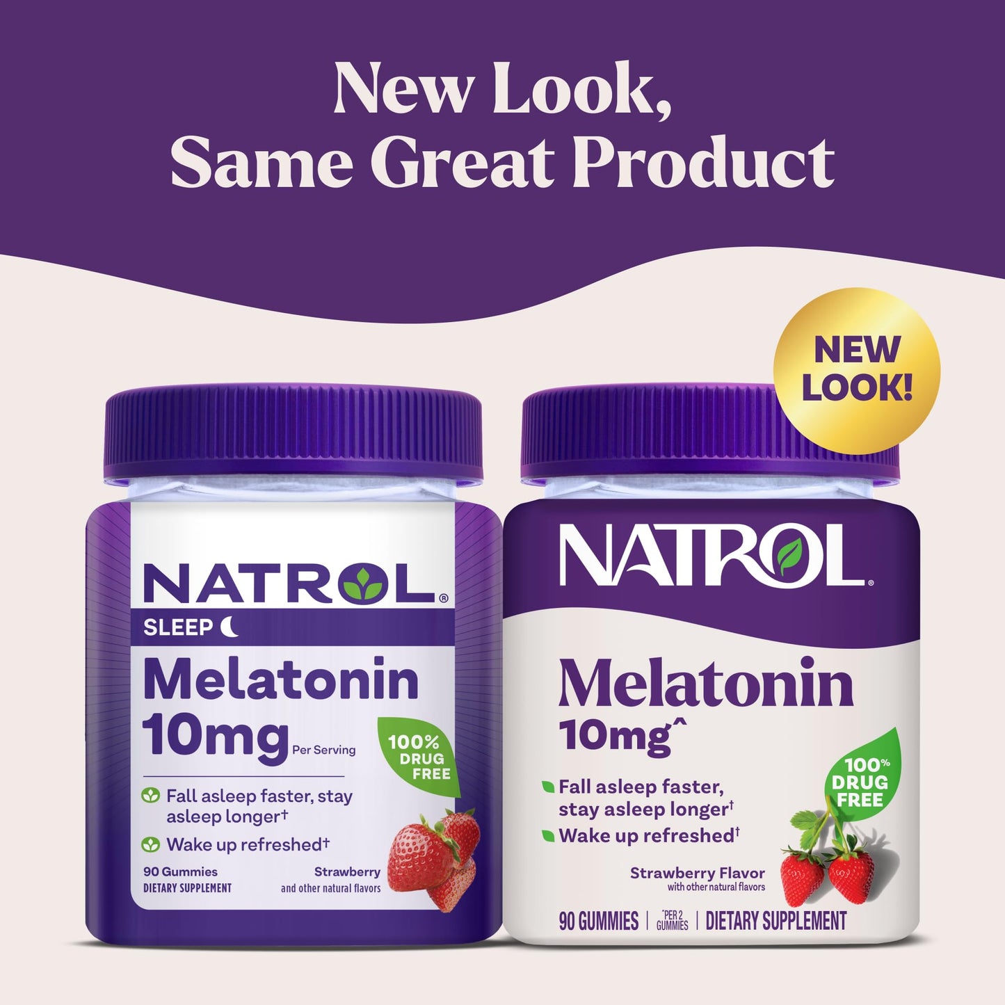 Natrol Melatonin Gummies, Sleep Support, 90 Strawberry - Flavored Adult Melatonin Gummies, 10 mg Sleep Aids for Adults - Fresh Hearth