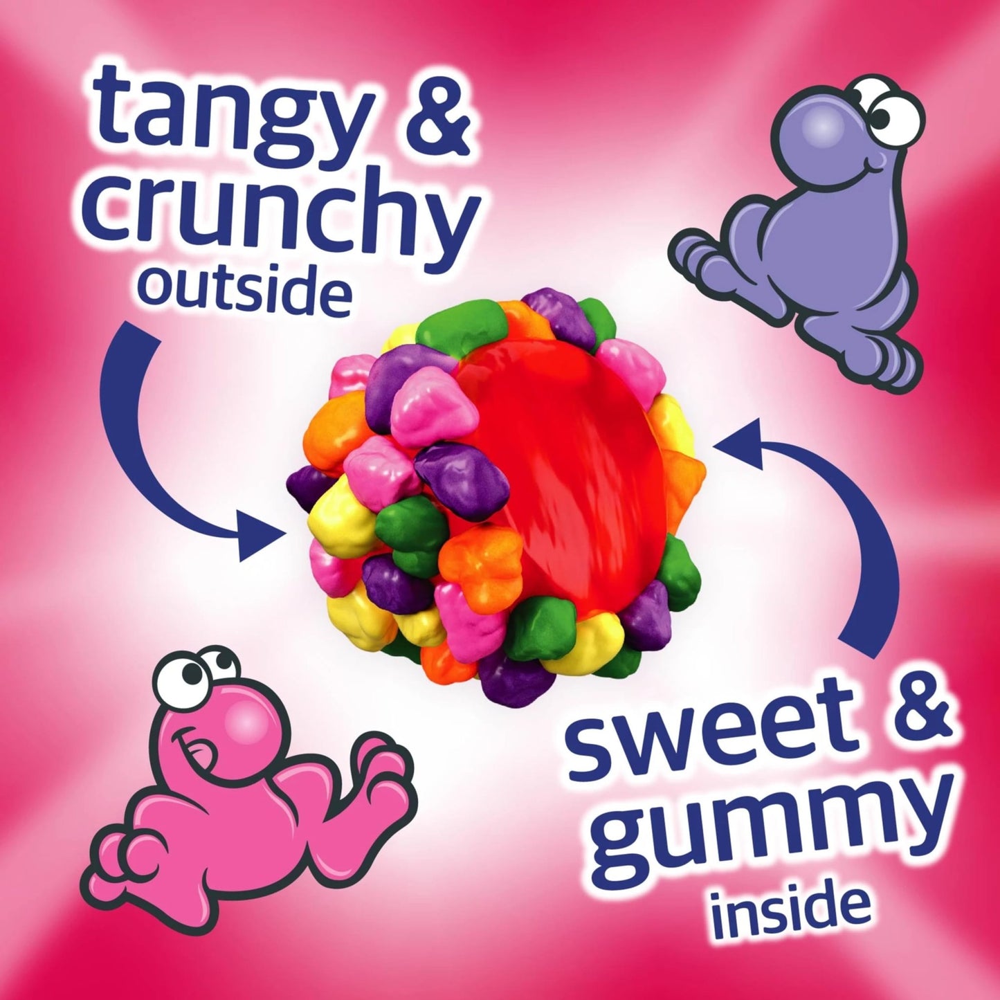 NERDS Gummy Clusters, Candy, Rainbow, Crunchy and Gummy, 18.5 oz - Fresh Hearth