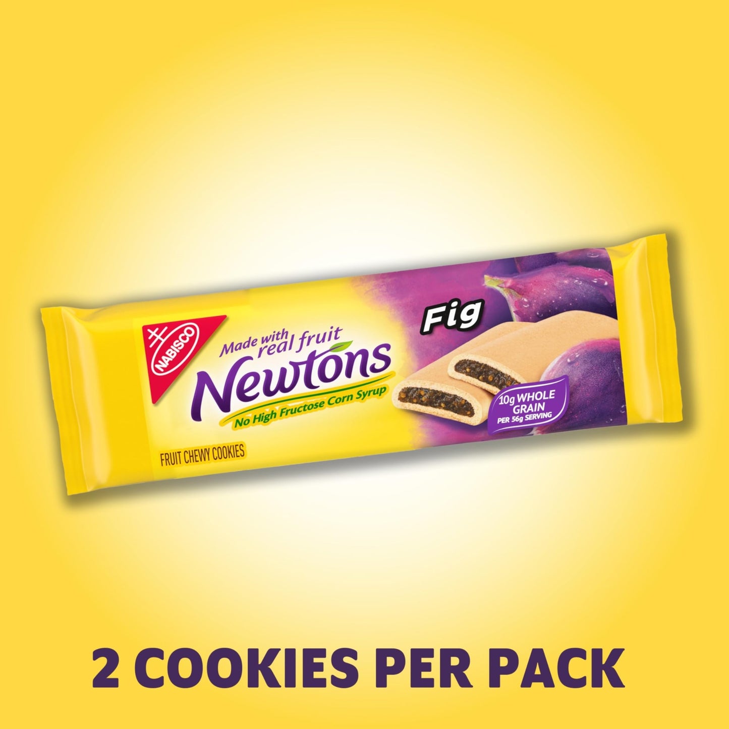 Newtons Fig Bars, Soft Fruit Chewy Cookies, 40 Snack Packs (2 Cookies Per Pack, 4 Boxes) - Fresh Hearth