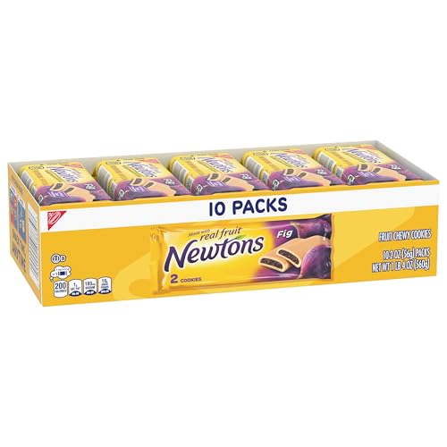 Newtons Fig Bars, Soft Fruit Chewy Cookies, 40 Snack Packs (2 Cookies Per Pack, 4 Boxes) - Fresh Hearth