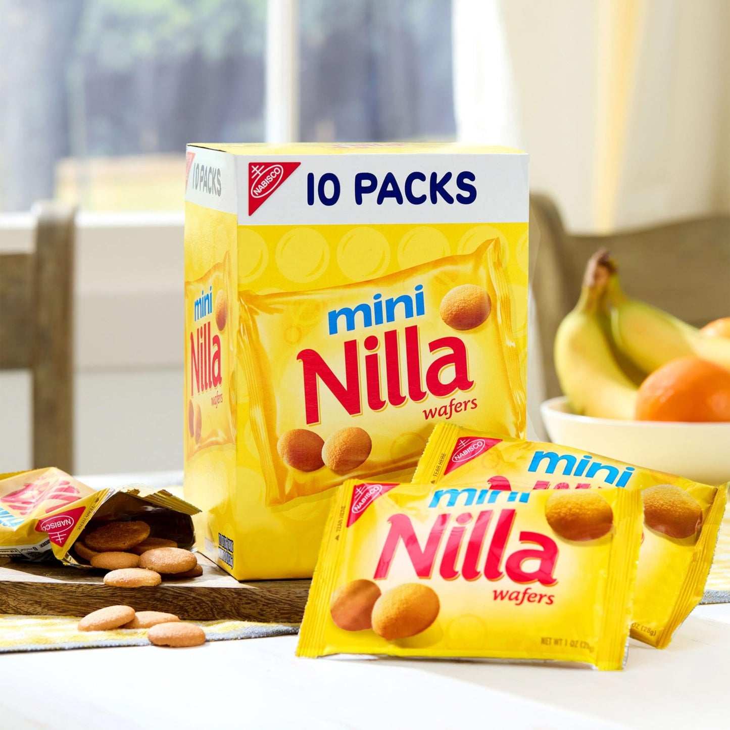 NILLA Wafers Mini Cookies, Vanilla Wafers, 10 Snack Packs - Fresh Hearth