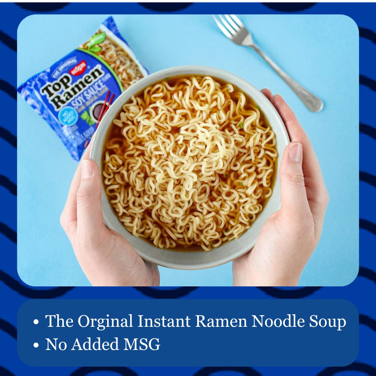 Nissin Top Ramen Noodle Soup, Soy Sauce, 3 Ounce (Pack of 24) - Fresh Hearth