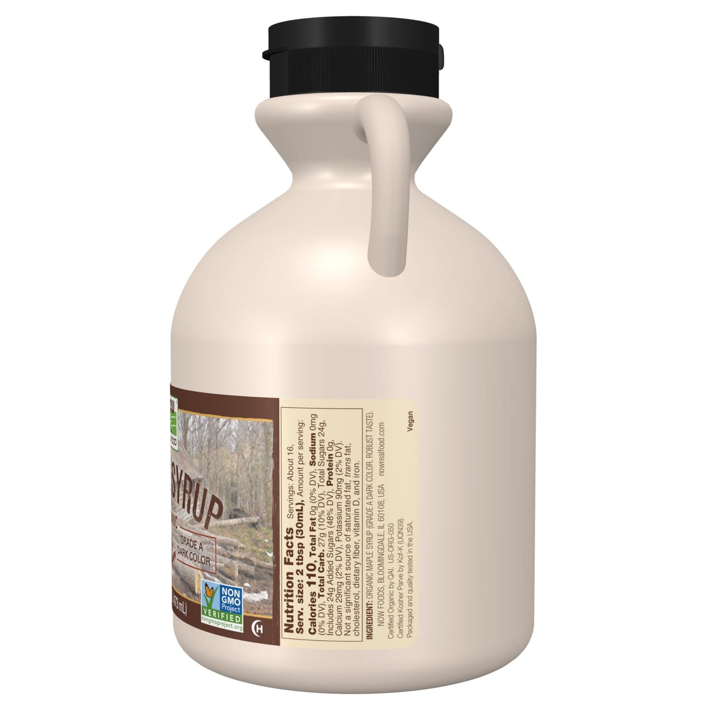 NOW Foods, Certified Organic Maple Syrup, Grade A Dark Color, Certified Non - GMO, Pure, Robust Taste, 16 - Ounce - Fresh Hearth