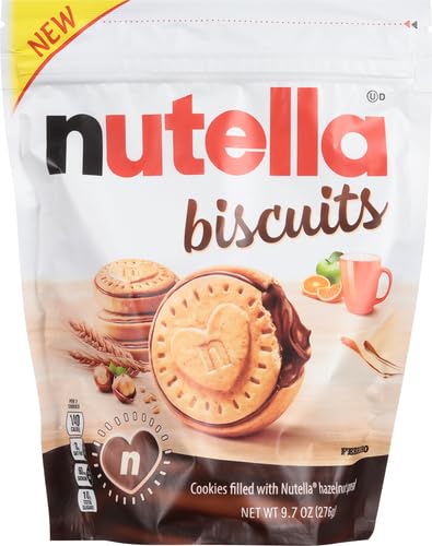 Nutella Biscuits, Hazelnut Spread With Cocoa, Sandwich Cookies, 20 - Count Bag (Pack of 3) - Fresh Hearth