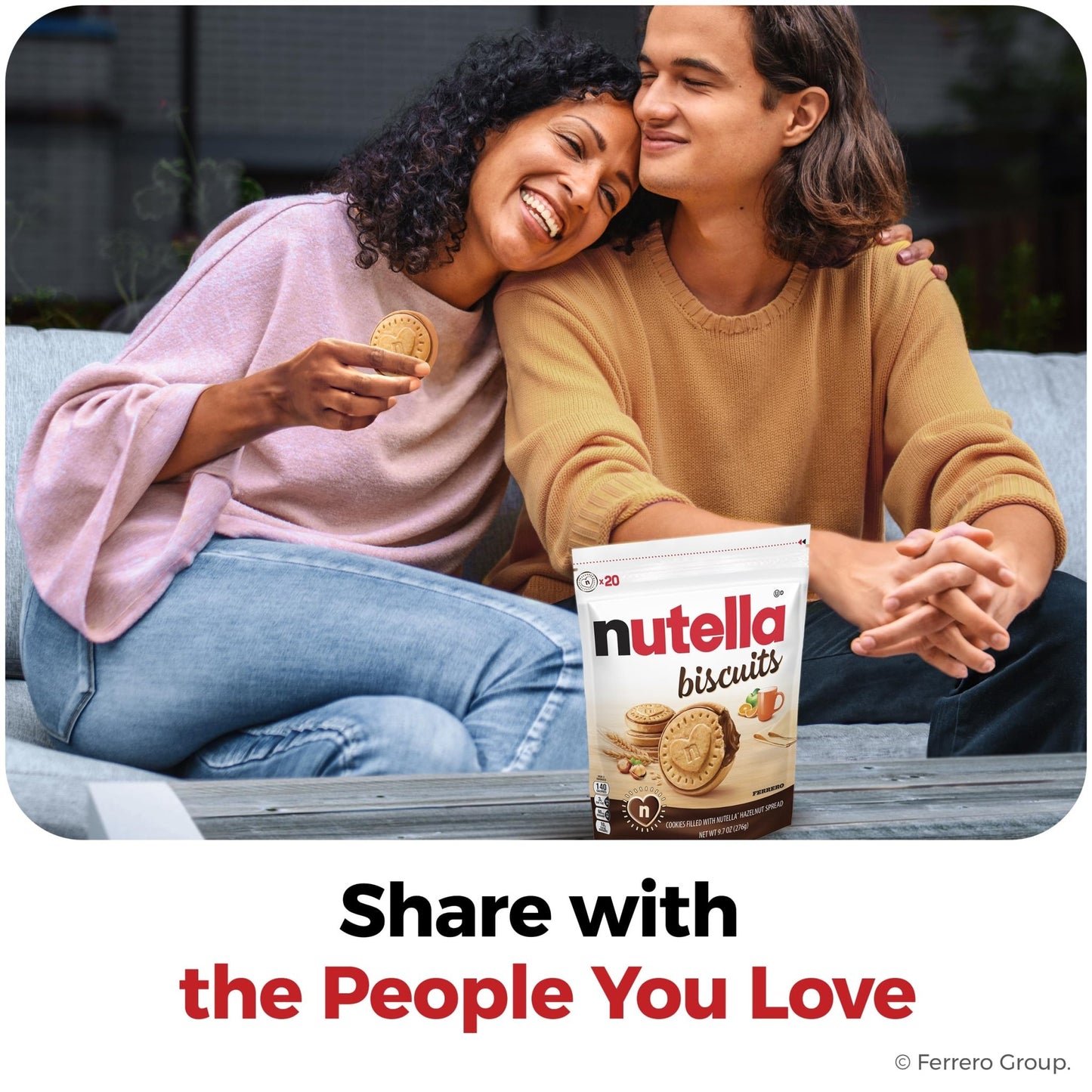 Nutella Biscuits, Hazelnut Spread With Cocoa, Sandwich Cookies, 20 - Count Bag (Pack of 3) - Fresh Hearth