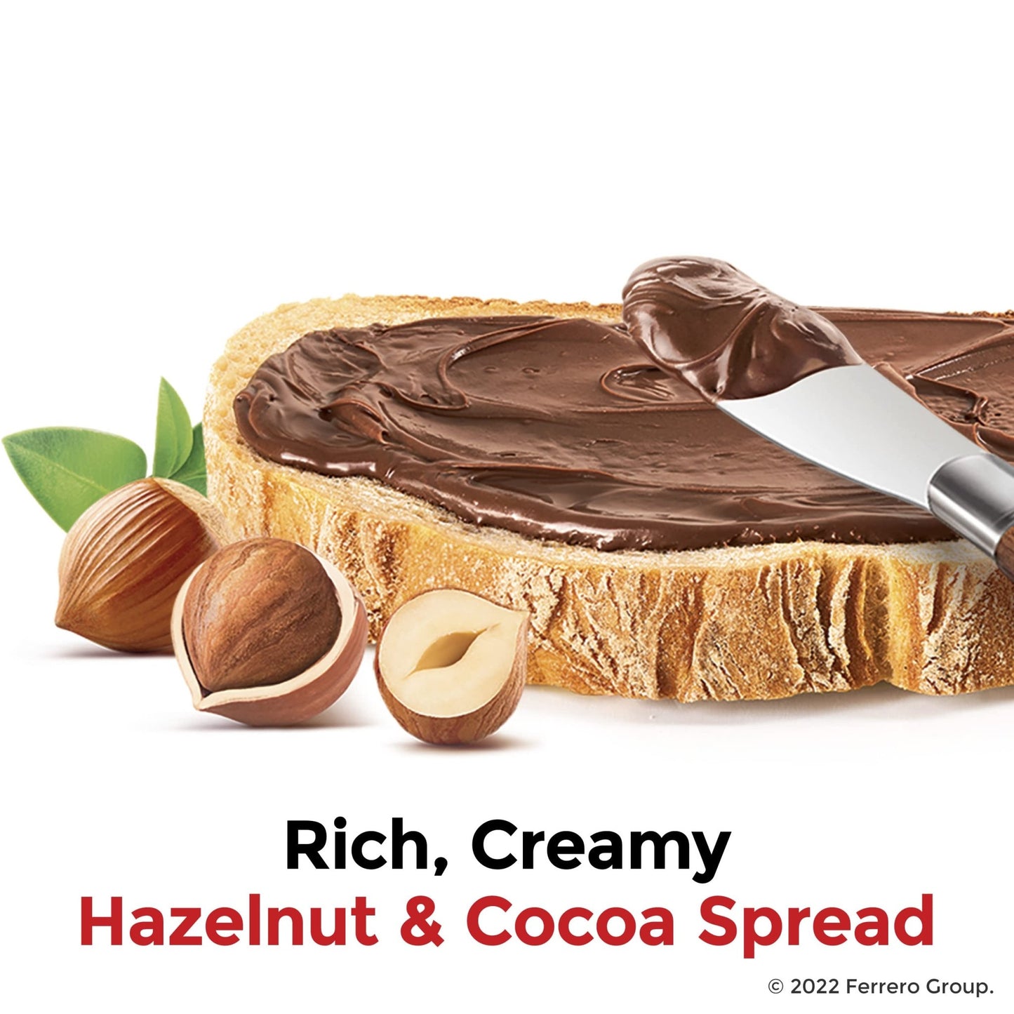 Nutella Hazelnut Spread with Cocoa for Breakfast, Bulk 120 Pack Mini Cups, 0.52 oz Each, Holiday Baking and Desserts - Fresh Hearth