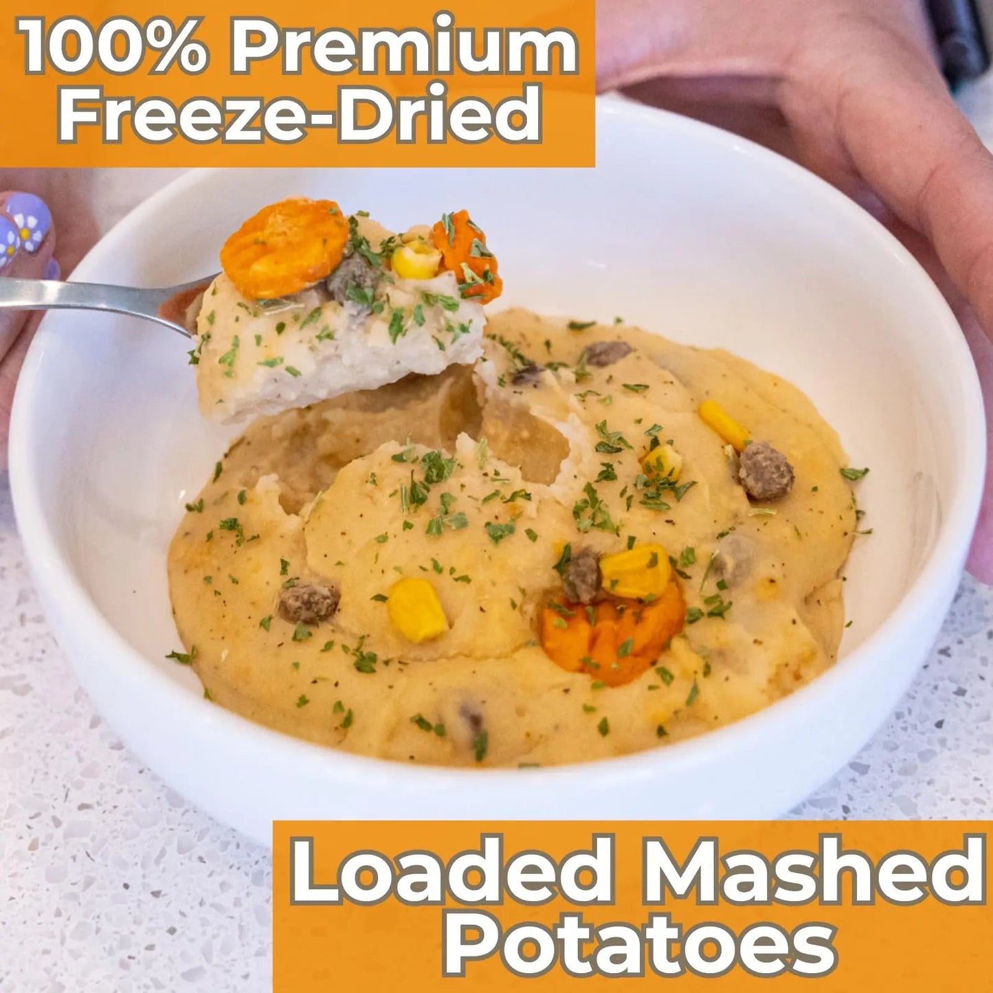 Nutristore Freeze - Dried Loaded Mashed Potatoes | Emergency Survival Bulk Food Storage Meal | Perfect for Everyday Quick Meals and Long - Term Storage | 25 Year Shelf Life | USDA Inspected (1 - Pack) - Fresh Hearth