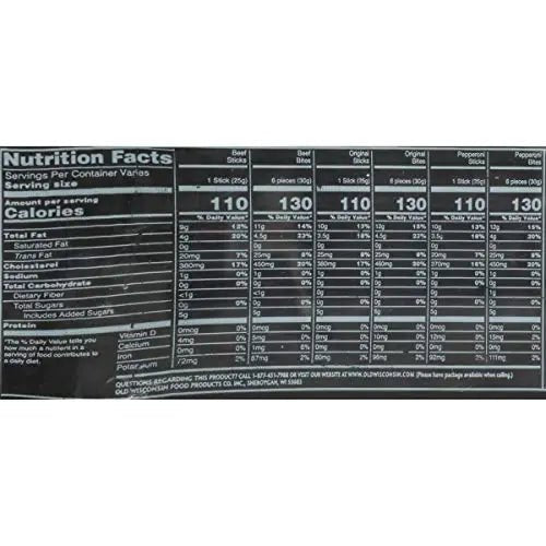 Old Wisconsin Beef Sausage Snack Sticks, Naturally Smoked, Ready to Eat, High Protein, Low Carb, Keto, Gluten Free, 26 Ounce Resealable Package - Fresh Hearth