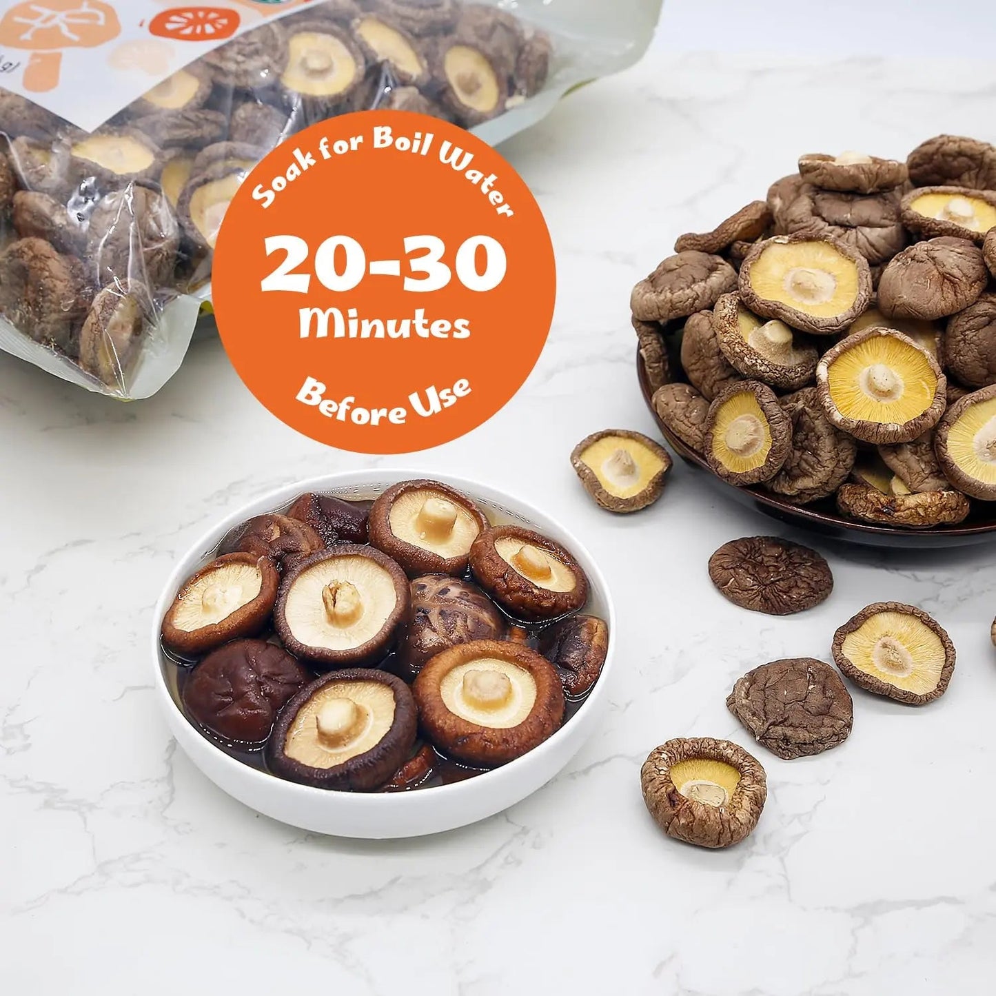 ONETANG Organic Dried Mushrooms, Natural Dried Mushrooms - Premium Flavors |AAA Grade Extra Dry Mushrooms for Soups, Sauces, Pasta and Risotto, Rehydrate Quickly, All Natural & Vegan | 16 Oz - Fresh Hearth