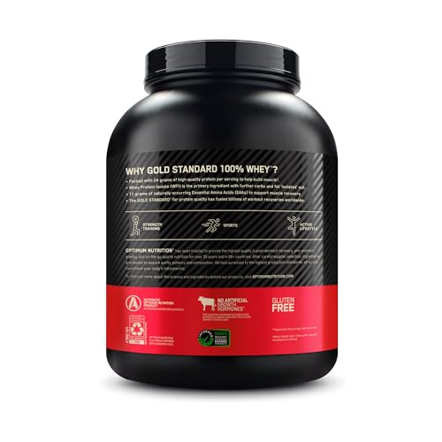 Optimum Nutrition Gold Standard 100% Whey Protein Powder, Double Rich Chocolate, 5 Pound (Packaging May Vary) - Fresh Hearth