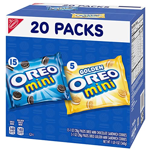 OREO Mini Mix Sandwich Cookies Variety Pack, 20 Snack Packs - Fresh Hearth