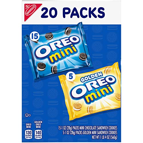 OREO Mini Mix Sandwich Cookies Variety Pack, 20 Snack Packs - Fresh Hearth