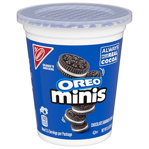 OREO Minis Chocolate Sandwich Cookies, 12 - 3.5 oz Snack Cups - Fresh Hearth