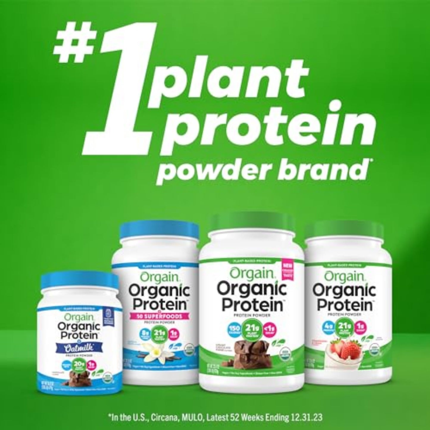 Orgain Organic Vegan Protein Powder, Creamy Chocolate Fudge - 21g Plant Protein, 6g Prebiotic Fiber, Low Net Carb, No Lactose Ingredients, No Added Sugar, Non - GMO, For Shakes & Smoothies, 2.03 lb - Fresh Hearth