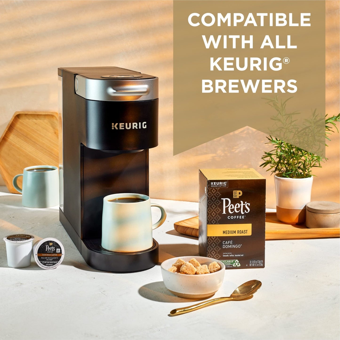 Peet's Coffee, Dark Roast Keurig K - Cup Pods - Major Dickason's Blend 75 Count (1 Box of 75 K - Cup Pods) - Fresh Hearth