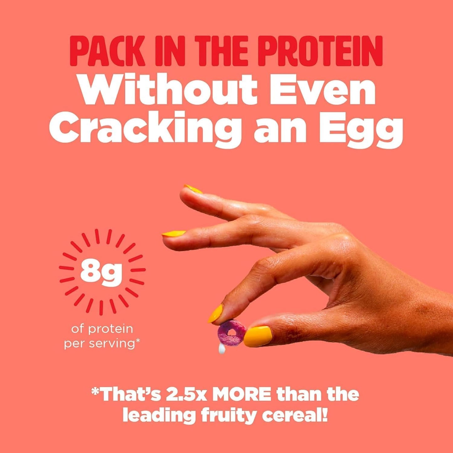 Plant - Based and Vegan Breakfast Cereal by Three Wishes - Fruity, 6 Pack - More Protein and Less Sugar Snack - Gluten - Free, Grain - Free - Non - GMO - Fresh Hearth