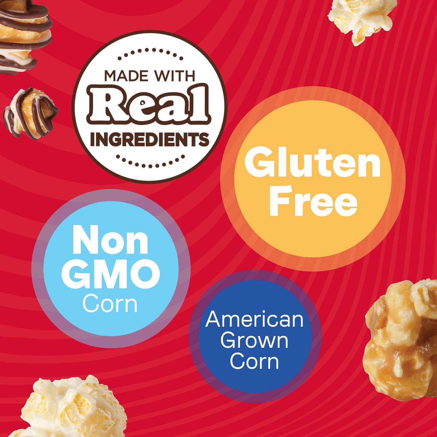 Popcornopolis Gourmet Popcorn Cone Variety Pack – Zebra, Cheddar Cheese, Caramel & Kettle Corn Popcorn, Great for Gifting & Sharing (12 - Count) - Fresh Hearth
