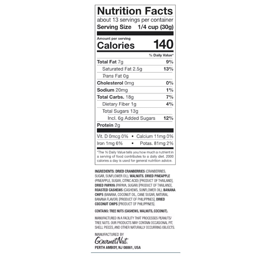 Power Up Premium Trail Mix - High Energy Trail Mix 14oz, Gluten Free, Vegan, Non - GMO. (2 Pack) - Fresh Hearth