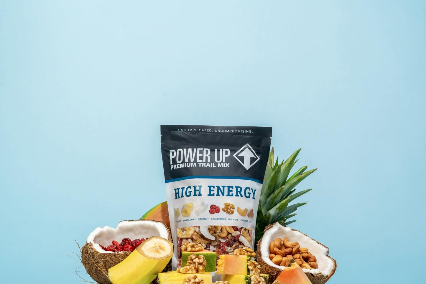 Power Up Premium Trail Mix - High Energy Trail Mix 14oz, Gluten Free, Vegan, Non - GMO. (2 Pack) - Fresh Hearth