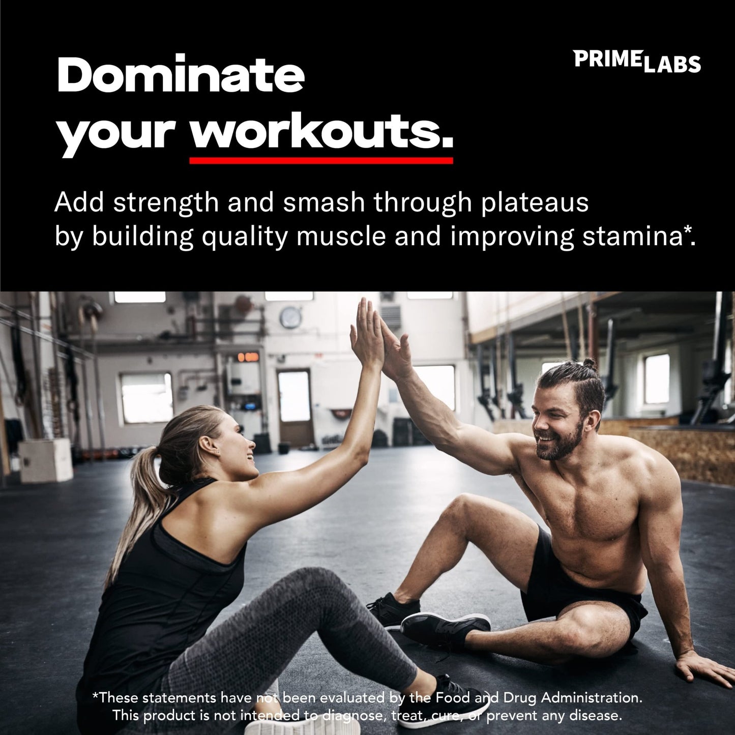 Prime Labs - Men's Testosterone Booster - Stamina, Endurance, & Strength Booster - 60 Caplets - Fresh Hearth