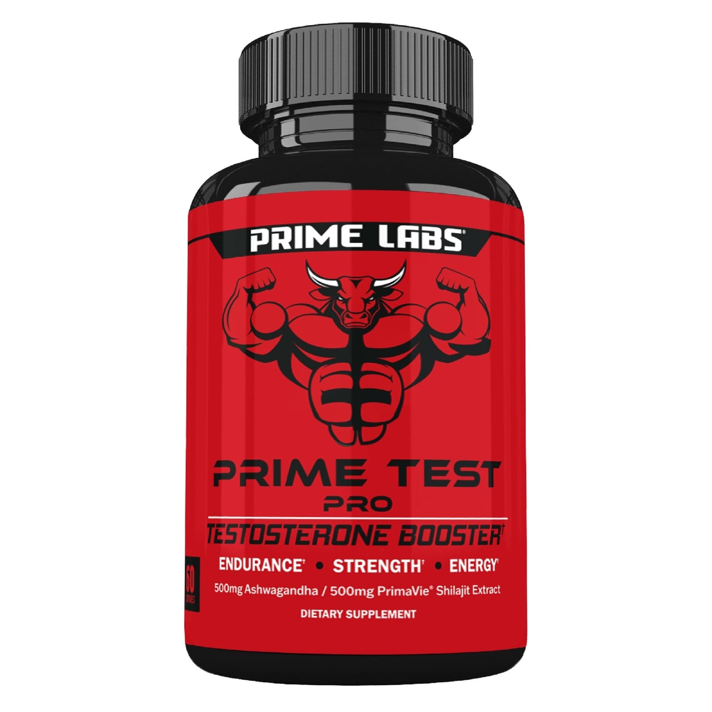 Prime Labs Prime Test Pro - Testosterone Supplement for Men - Test, Vitality, & Energy Booster - with Ashwagandha, PrimaVie Shilajit Extract, & DIM - 60 Capsules - Fresh Hearth