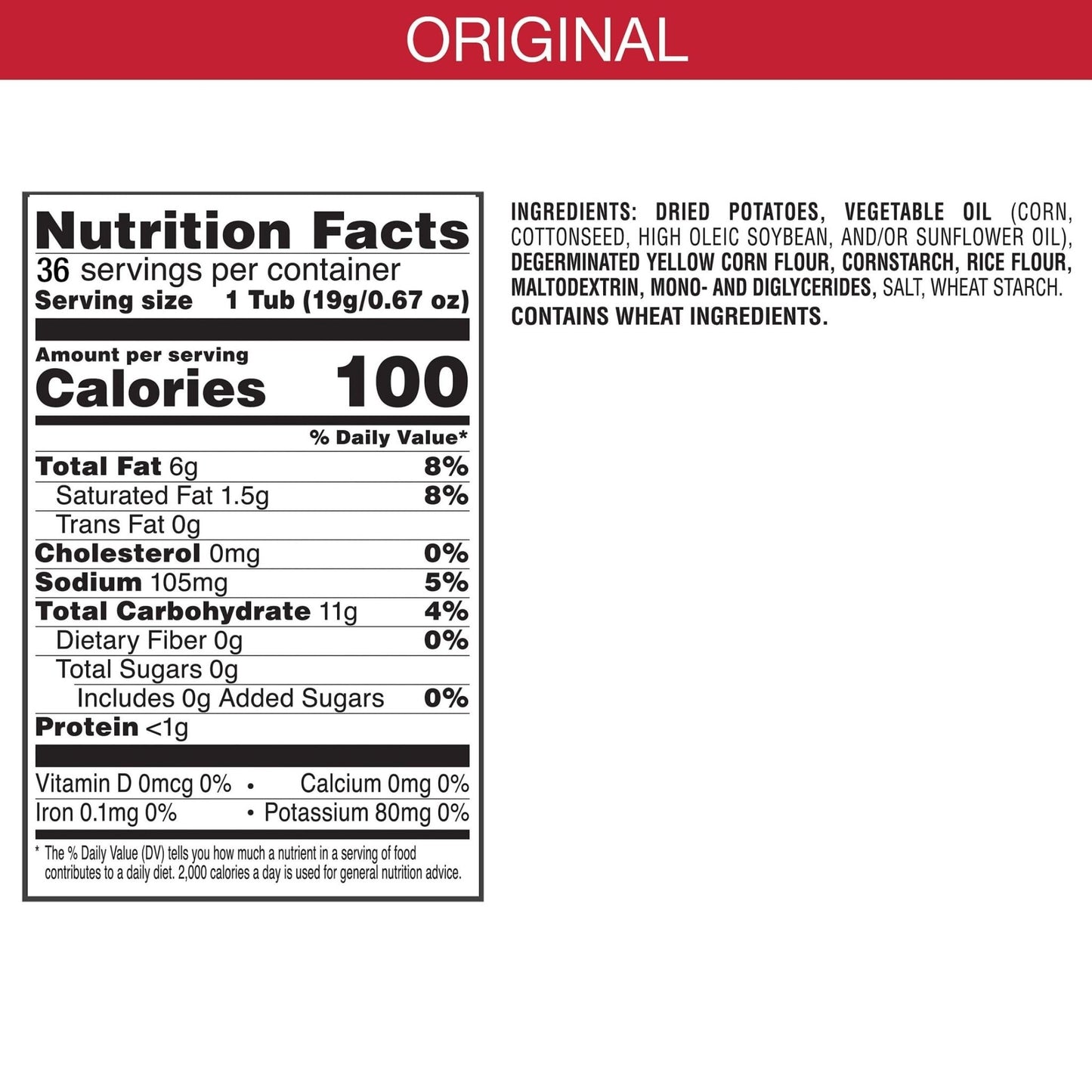 Pringles Potato Crisps Chips, Lunch Snacks, On - the - Go Snacks, Original (36 Cups) - Fresh Hearth