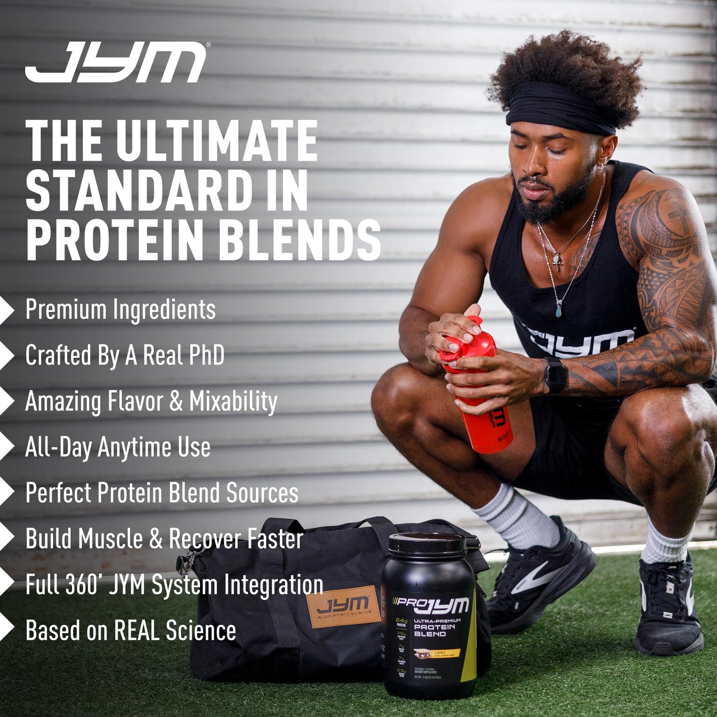 Pro JYM Natural Chocolate Brownie Protein Powder Blend - Whey Protein Isolate, Casein, & Milk Protein Isolate, for Men & Women Recovery Shakes | JYM Supplement Science | 45 Servings - Fresh Hearth