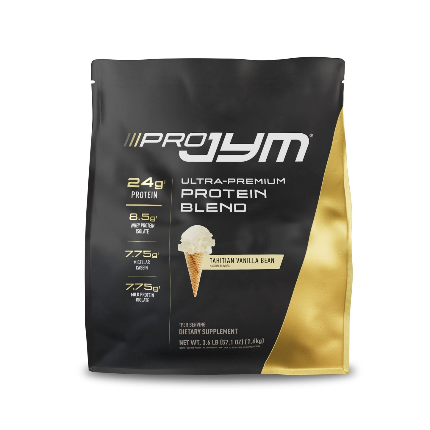 Pro JYM Tahitian Vanilla Protein Powder - Whey Protein Isolates, Casein, & Milk Protein, Lean Muscle Building for Men & Women, JYM Supplement Science, 45 Servings - Fresh Hearth