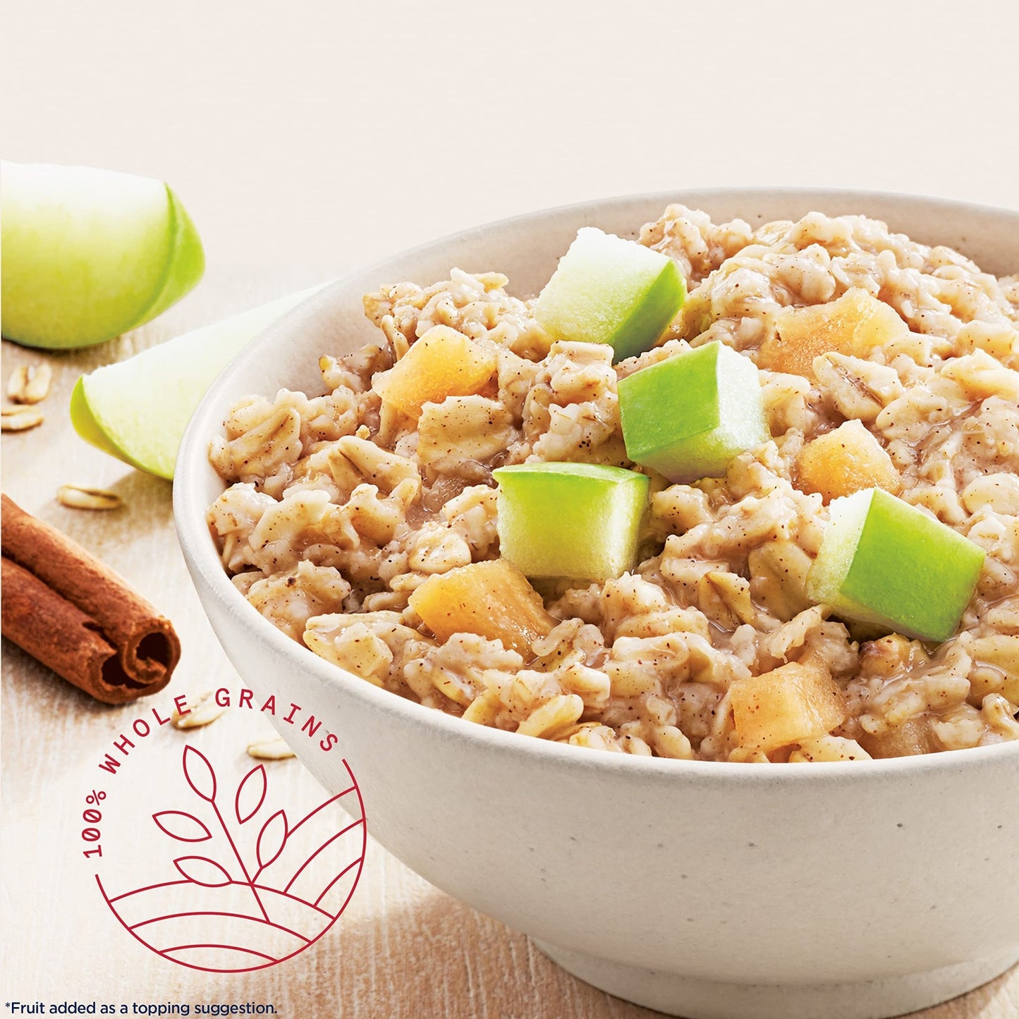 Quaker Instant Oatmeal, Apples and Cinnamon, Individual Packets (48 Count of 1.51 oz Packets), 72.48 oz - Fresh Hearth